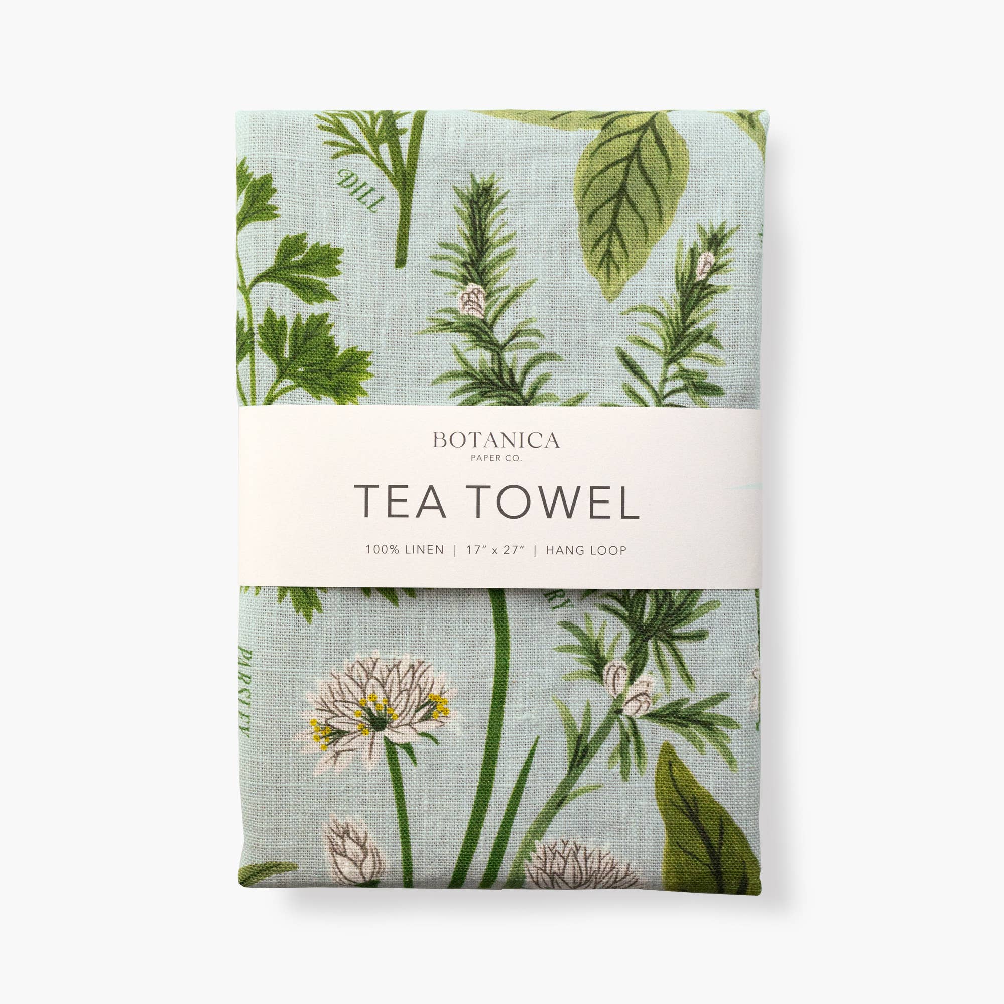 Bowerbird Flowers Herb Garden Tea Towel - Thumbnail 5