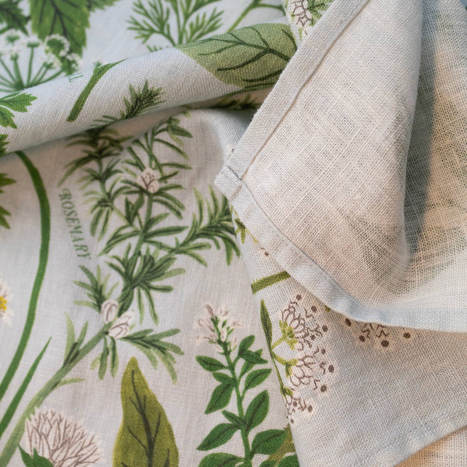 Bowerbird Flowers Herb Garden Tea Towel - Thumbnail 2