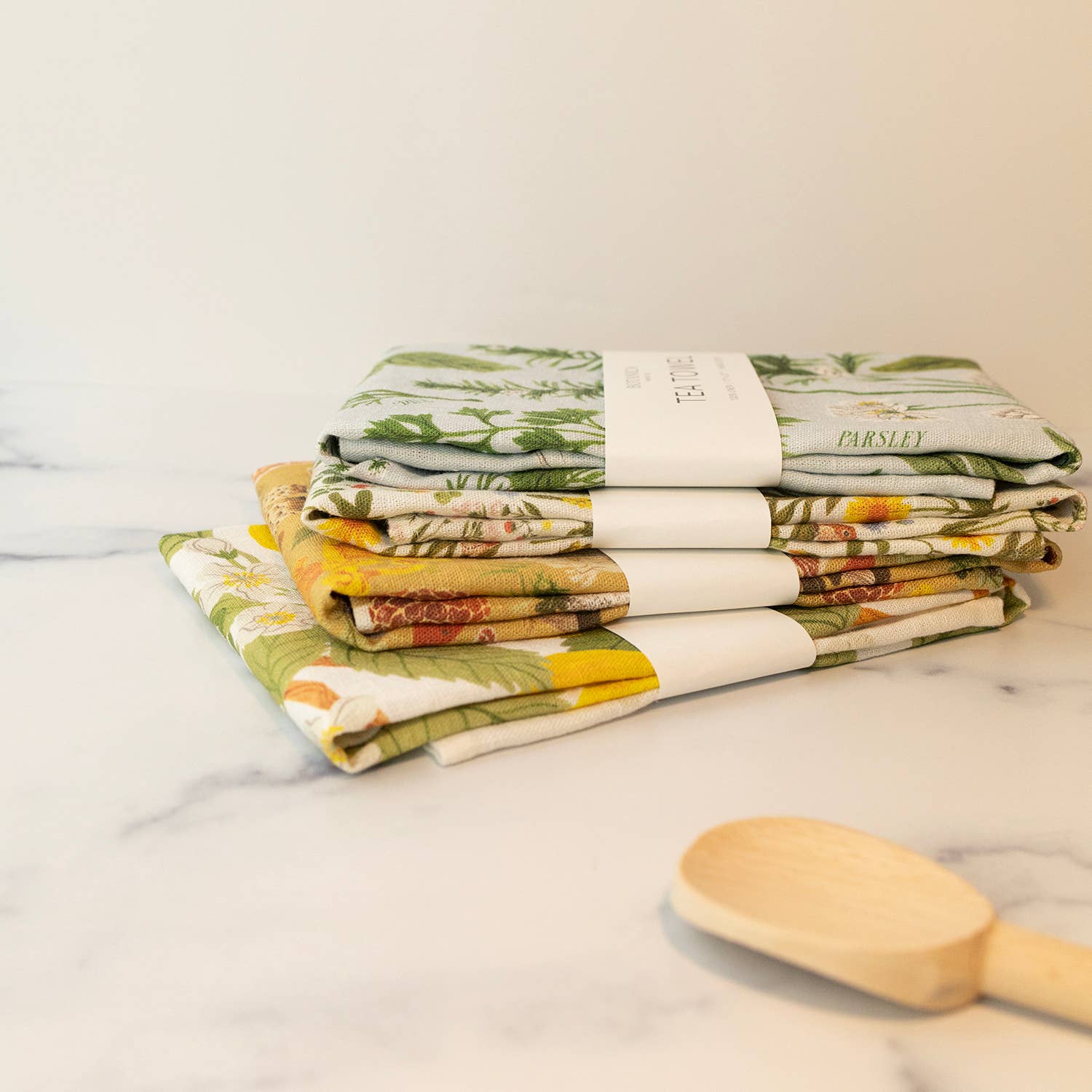 Bowerbird Flowers Herb Garden Tea Towel